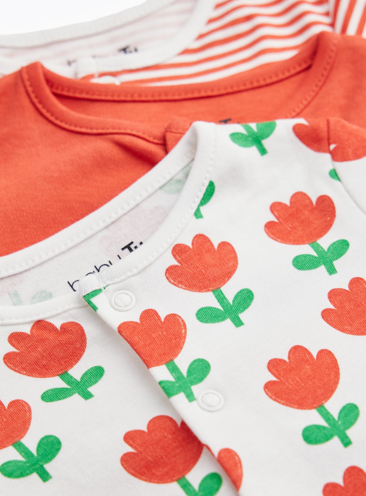 Tulip Sleepsuits 3-Pack 9-12 months - Image 2 thumbnail